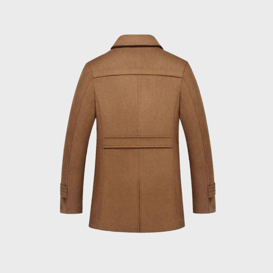 Léo | Manteau classique en laine type peacoat