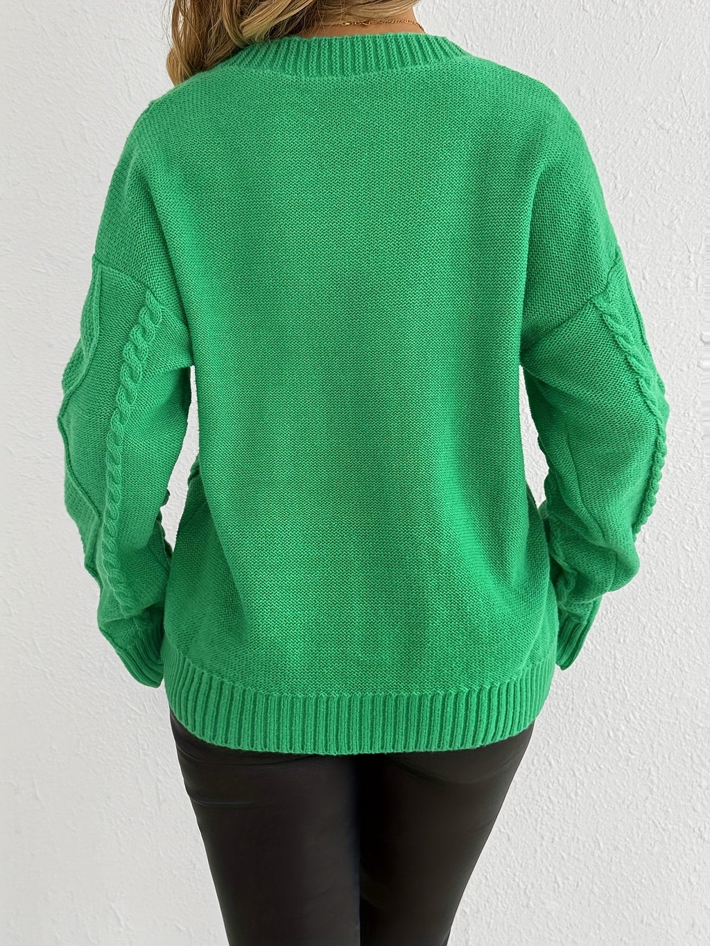 Florine™ | Pull Doux à Motif Floral Torsadé