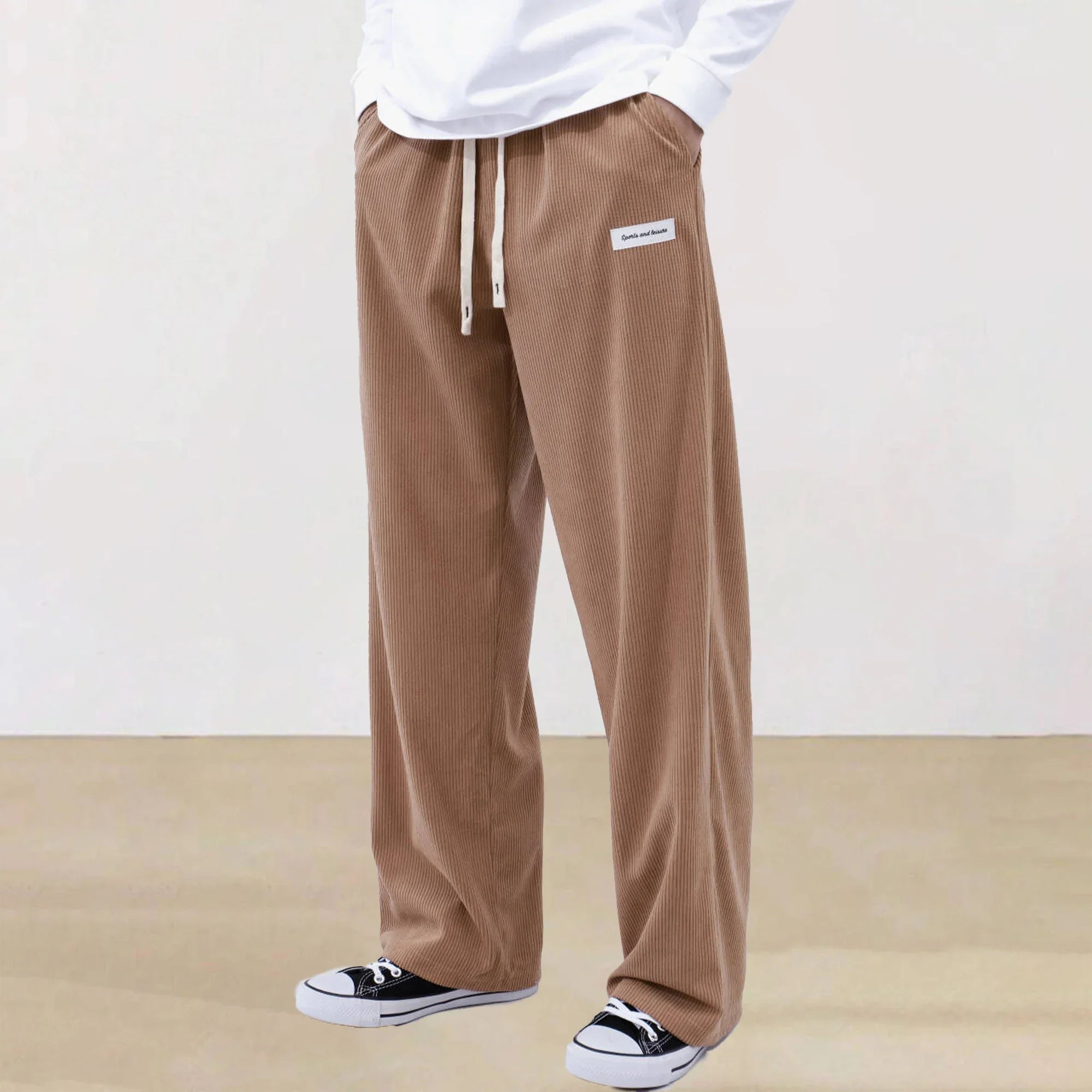 Léon | Pantalon Large Avec Taille Ajustable