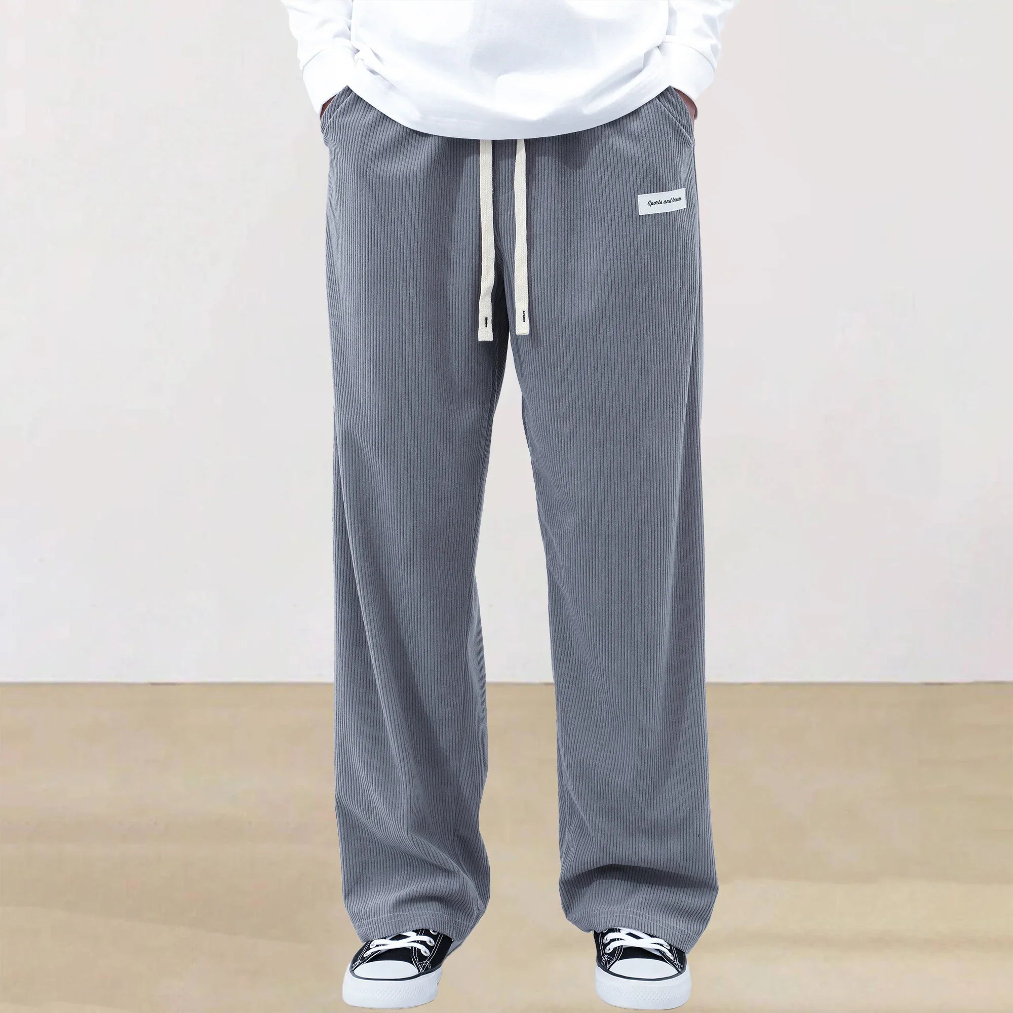 Léon | Pantalon Large Avec Taille Ajustable