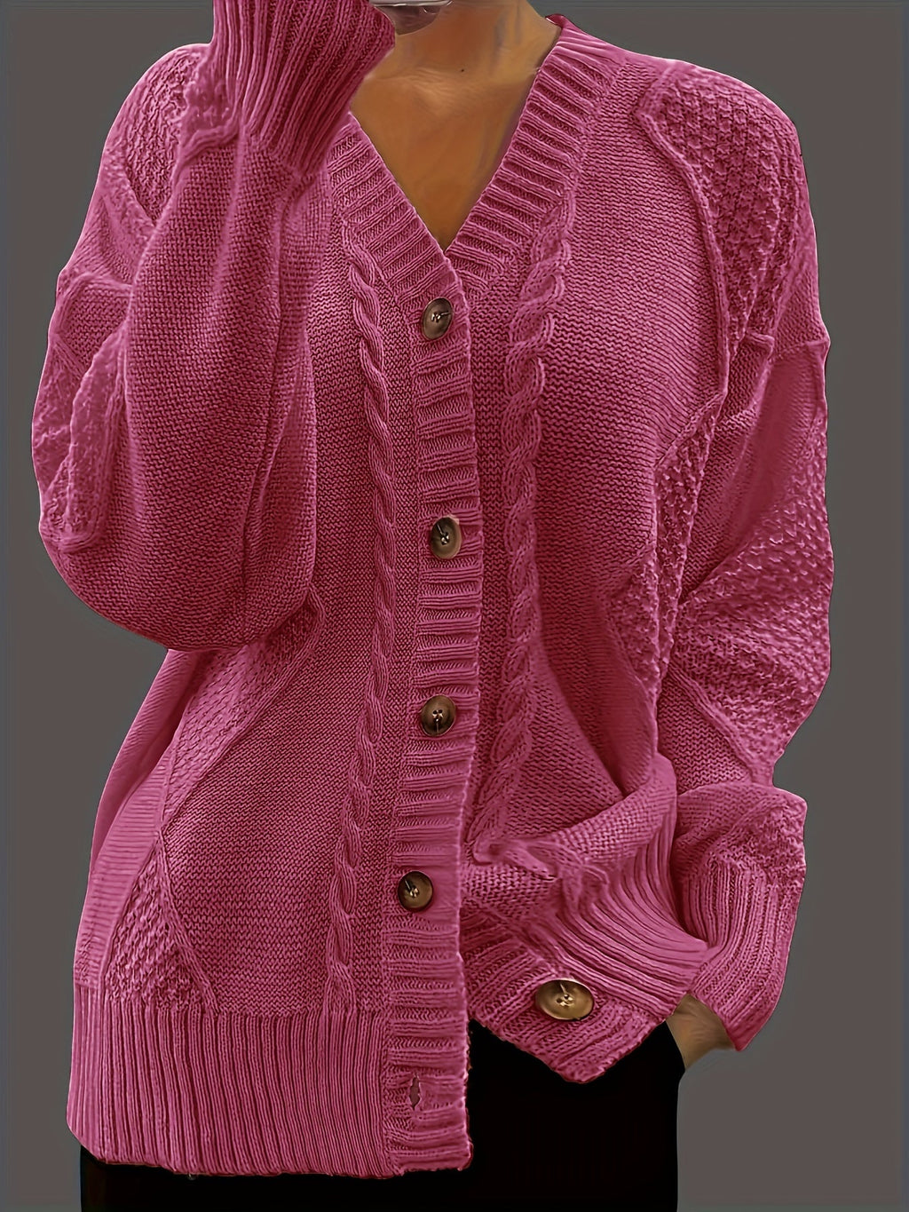 Florine™ | Pull Doux à Motif Floral Torsadé