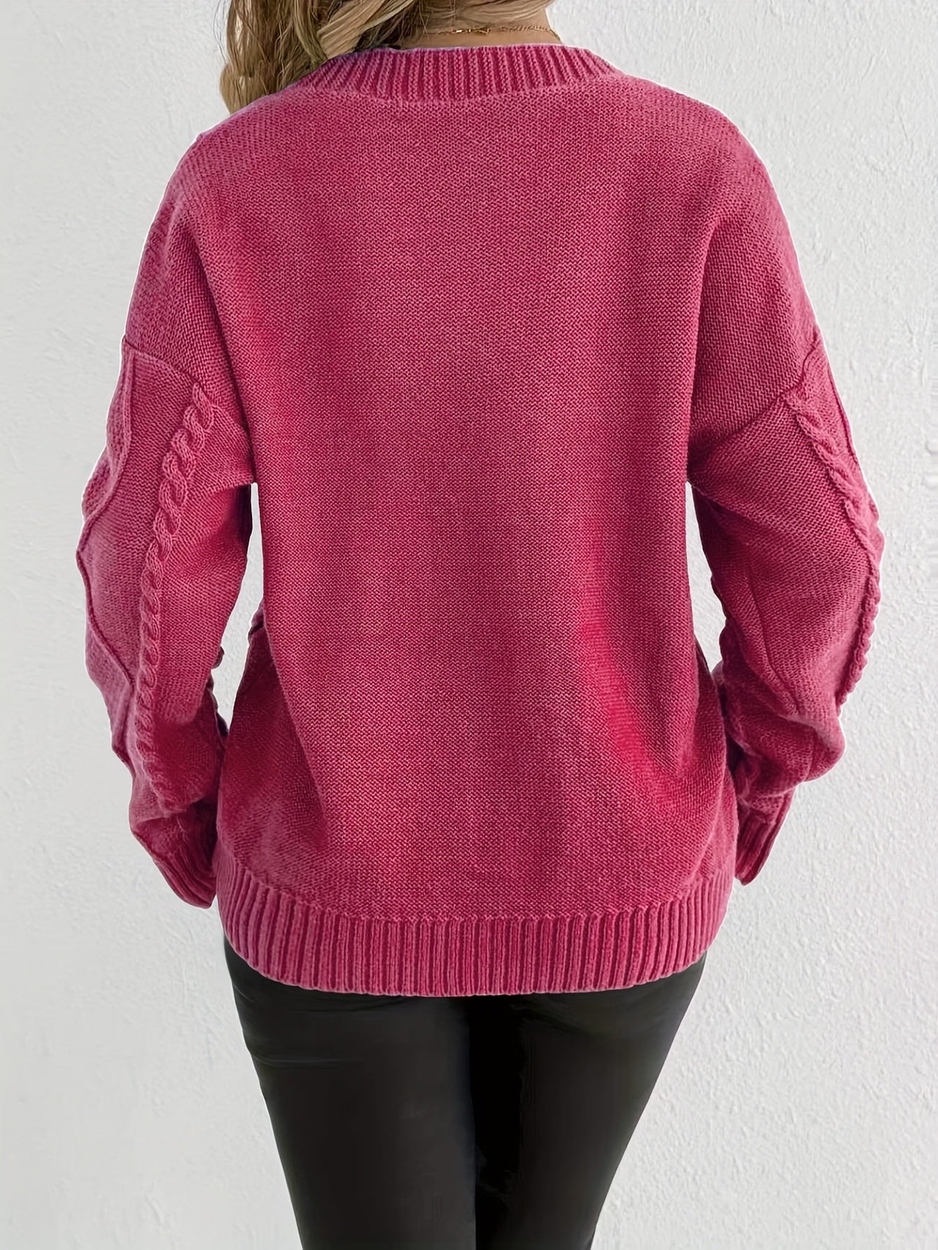 Florine™ | Pull Doux à Motif Floral Torsadé