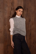 Gilet Margaux Gris